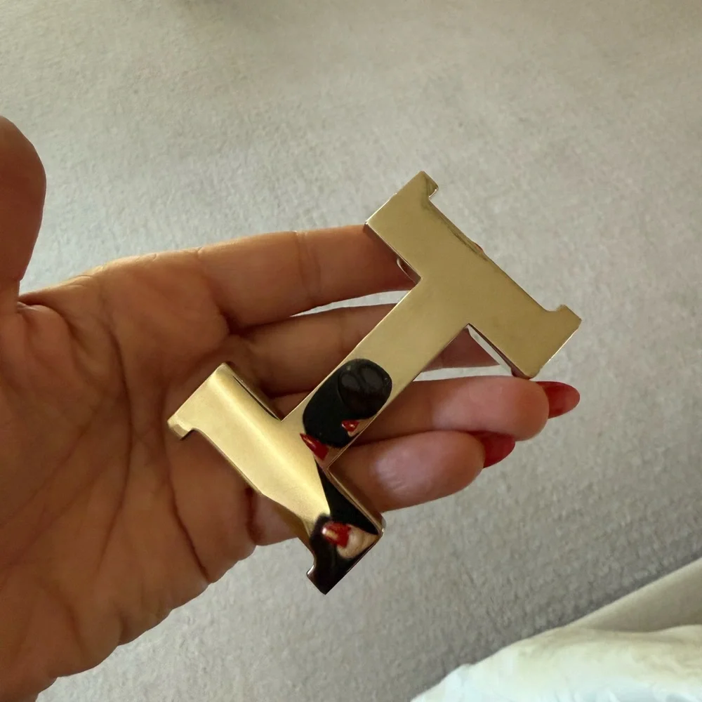 Hermes Black Leather Belt men’s - Picture 2 of 6